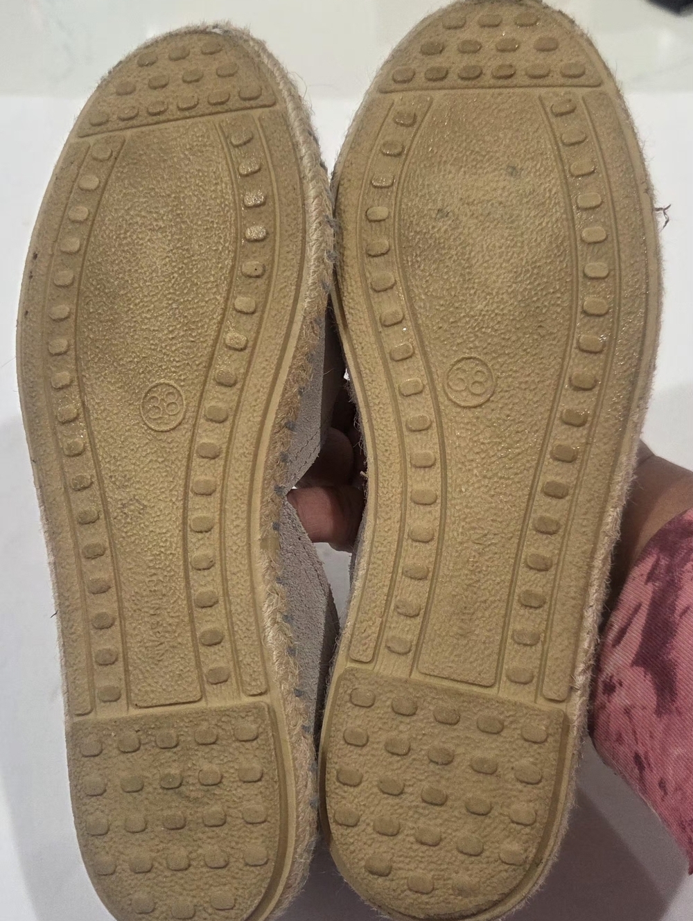 Verbenas Blue Leather Carmen Suede Slip On Espadrilles Womens Size 38 EU - Picture 6 of 15